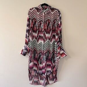 Stylish Zigzag Pattern Mini Dress
